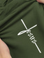 Χαμηλού Κόστους Ανδρικό Γραφικό T-shirt-Πίστη Μαύρο Ρουμπίνι Πράσινο Χακί Μπλουζάκι Ανδρικά Γραφικός Μείγμα Βαμβακιού Πουκάμισο Αθλήματα Κλασσικό Πουκάμισο Κοντομάνικο Άνετο μπλουζάκι Δρόμος Αργίες Καλοκαίρι Ρούχα σχεδιαστών μόδας Τ M L XL
