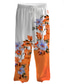 abordables Pantalones de talla grande para hombre-Hombre Moda Casual Flores Impresión 3D Media cintura Casual Ajuste regular