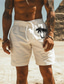 billige Herreshorts-solprintede herre bomuldsshorts hawaiianske shorts strandshorts snøre elastisk talje komfort åndbar kort udendørs feriebeklædning