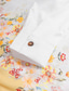 cheap Men&#039;s Printed Shirts-Floral Casual Men&#039;s Shirt Daily Wear Going out Weekend Spring &amp; Summer Standing Collar Long Sleeve Yellow, Pink, Blue S, M, L Washable Cotton Fabric Shirt