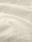 Χαμηλού Κόστους ανδρικά λινά πουκάμισα-Ανδρικά λινό πουκάμισο Πουκάμισο Πουκάμισο με κουμπιά Καλοκαιρινό πουκάμισο Πουκάμισο παραλίας Μαύρο Λευκό Πορτοκαλί Μακρυμάνικο Συνδυασμός Χρωμάτων Πέτο Ανοιξη καλοκαίρι Causal Καθημερινά Ρούχα