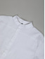 billiga fritidsskjortor för män-Herr Skjorta linneskjorta Knapp upp skjorta Sommarskjorta Strandskjorta Svart Vit Blå Kortärmad Slät Bandkrage Sommar Ledigt Dagligen Kläder