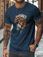 Χαμηλού Κόστους Ανδρικό Γραφικό T-shirt-Γραφική τα χέρια Πίστη Υψηλής Ποιότητας Ρετρό / Βίντατζ Καθημερινό Ανδρικά 3D εκτύπωση Μπλουζάκι Υπαίθρια Αθλήματα Αργίες Εξόδου Κοντομάνικη μπλούζα Μαύρο Μπορντώ Πράσινο του τριφυλλιού Κοντομάνικο