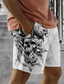 baratos calções gráficos-Homens Bermuda de Surf Shorts de Natação Calção Justo de Natação Com Cordão com forro de malha Cintura elástica Caveiras Águia Cobra Conforto Respirável Curto Festa Férias Streetwear Punk e gótico