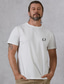 billiga Grafisk T-shirt för män-herr 100 % bomull blad t-shirt grafisk t-shirt skjorta mode klassisk skjorta vit grå kortärmad bekväm t-shirt street semester sommar modedesigner kläder