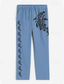 cheap Men&#039;s Plus Size Bottoms-Carefree Interlude X Joshua Jo Men&#039;s Fish Printed Vacation Beach Cotton Linen Pants