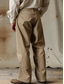 abordables Chinos-Hombre Pantalones Chinos pantalones de trabajo pantalones chinos Bolsillo delantero Pierna recta Color sólido Comodidad Longitud total Exterior Trabajo Diario Moda Clásico Negro Caqui Rígido