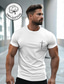 abordables T-shirts graphiques pour hommes-T-shirt graphique pour hommes 100% coton, haut à la mode, chemise classique, noir et blanc, manches courtes, confortable, vacances dans la rue, vêtements de créateurs de mode d&#039;été
