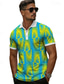 voordelige Grafische polo-kleurrijke holiday x designer kris herenpoloshirts met geometrische print en korte mouwen