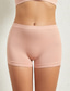billige Truser-kvinners truser shapewear ren farge sport grunnleggende hjemmetreningssentre nylon pustende shorts sommer vår hjemmeantrekk