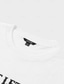 preiswerte Designerkollektion-Schwarz Weiß T Shirt T-Shirt Herren Grafik 100% Baumwolle Hemd Modisch Klassisch Hemd Kurzarm Bequemes T-Shirt Strasse Urlaub Sommer Modedesigner-Kleidung S M L XL 2XL