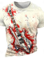billiga Grafisk T-shirt för män-Guitarr Semester Retro / vintage Herr 3D-tryck Skjorta T-shirt Gata Dagligen T-shirt Svart 1 Svart Vit Kortärmad Rund hals Skjorta Sommar Vår Kläder S M L XL XXL XXXL