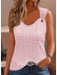 cheap Tank Tops &amp; Camis-Women&#039;s Camisole Tank Top White Pink Blue Plain Cut Out Street Daily Fashion V Neck Regular Fit S