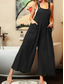cheap Overalls-Women&#039;s Normal Overall Streetwear Solid Color Sleeveless U Neck Buttons Pocket Street Daily Regular Fit Pink Purple Fuchsia Summer