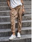 ieftine pantaloni cu picior drept-Pentru femei Pantaloni Casul Zilnic Lung Simplu Buzunare laterale Respirabilitate Comfortabil Inelastic Sfârșit de săptămână Negru Verde Militar Bleumarin Închis Kaki Primavara vara Fit regulat