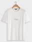 preiswerte Designerkollektion-Herren-T-Shirt aus 100 % Baumwolle, Linien/Wellen-T-Shirt, grafisches T-Shirt, modisches, klassisches Hemd, kurzärmlig, bequemes schwarzes weißes T-Shirt, Straße, Urlaub, Sommer, Modedesigner-Kleidung