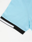 billiga klassisk polo-Herr POLO Shirt Sport Polo Ledigt Sport Ribbstickad polokrage Kortärmad Mode Grundläggande Ensfärgat Klassisk Stil Sommar Normal Svart Vit ljusgrön Röd Ljusblå POLO Shirt