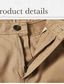 cheap Beach Shorts-Men&#039;s Cargo Pants Button Leaf Breathable Wearable Short Formal Party Outdoor Vacation Holiday Khaki Micro-elastic