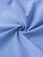 preiswerte Freizeithemden für Herren-Herren Hemd Knopfhemd Lässiges Hemd Sommerhemd Oxford Hemd Weiß Rosa Blau Kurzarm Glatt Kragen Täglich Urlaub Bekleidung Modisch Brautkleider schlicht Komfortabel