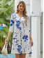 baratos Vestido Floral-Vestido Mini Feminino Vestido Petite Vestido T Shirt Vestido Tee Vestido Shift Vestido de Verão Vestido de Moda Ativa Streetwear ao Ar Livre Férias Trabalho Corte Regular Ombre Floral Manga Curta