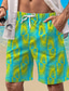 preiswerte Grafik-Shorts-farbenfrohe Feiertage x Designer Kris – Boardshorts für Herren mit geometrischem Aufdruck, Kordelzug und Netzfutter, Hawaii-Shorts