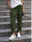 ieftine pantaloni cu picior drept-Pentru femei Pantaloni Casul Zilnic Lung Simplu Buzunare laterale Respirabilitate Comfortabil Inelastic Sfârșit de săptămână Negru Verde Militar Bleumarin Închis Kaki Primavara vara Fit regulat