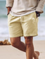 abordables Bermudas de hombre-pantalones cortos de algodón para hombre pantalones cortos de verano pantalones cortos de playa estampado cordón cintura elástica árbol de coco comodidad transpirable corto al aire libre vacaciones