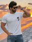billiga Grafisk T-shirt för män-herr t-shirt i 100 % bomull kokosnöt vit t-shirt t-shirt t-shirt mode klassisk skjorta kortärmad bekväm t-shirt street semester sommar modedesigner kläder