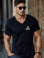 cheap Men&#039;s Graphic Tshirts-Men&#039;s Graphic T shirt Fashion Outdoor Casual T shirt Tee Tee Top Street Casual Daily T shirt Black White Gray Short Sleeve V Neck Shirt Spring &amp; Summer Clothing Apparel