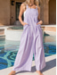 cheap Overalls-Women&#039;s Normal Overall Streetwear Solid Color Sleeveless U Neck Buttons Pocket Street Daily Regular Fit Pink Purple Fuchsia Summer