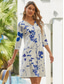 baratos Vestido Floral-Vestido Mini Feminino Vestido Petite Vestido T Shirt Vestido Tee Vestido Shift Vestido de Verão Vestido de Moda Ativa Streetwear ao Ar Livre Férias Trabalho Corte Regular Ombre Floral Manga Curta