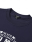 preiswerte Männer Grafik Tshirt-Herren-T-Shirt mit Grafik, modisches Outdoor-T-Shirt, lässiges T-Shirt, Oberteil, Street-Style, lässiges Alltags-T-Shirt, weiß/blau, kurzärmliges Rundhals-Shirt, Frühlings- und Sommerkleidung