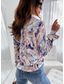 cheap Women&#039;s Graphic Tops-Women&#039;s Shirt Blouse Casual Floral Striped Buttons Print Long Sleeve Regular Tops Shirt Collar Daily White Light Green Royal Blue Blue Green Spring &amp; Summer