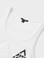 preiswerte Männer Grafik Tshirt-Herren-T-Shirt mit Grafik und Buchstaben, modisches Outdoor-Freizeit-T-Shirt, Unterhemd, T-Shirt, Oberteil, Street-Casual-T-Shirt für den Alltag, weißes ärmelloses Rundhals-Shirt, Frühlings- und Sommerkleidung