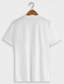baratos T-shirt Homem estampado gráfico-Homens Camisa de algodão Gráfico Henley Roupa Estampado Ao ar livre Rua Manga Curta Botão Moda Simples Cor Única Casual
