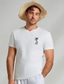 billige Grafisk T-skjorte til herrer-herre grafisk henley skjorte kokosnøtt tre hvit blå grå t-skjorte skjorte 100 % bomull skjorte mote klassisk skjorte kortermet komfortabel t-skjorte gateferie sommer motedesigner klær