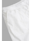 cheap Men&#039;s Shorts-Men&#039;s Shorts Linen Shorts Summer Shorts Capri Pants Pocket Drawstring Elastic Waist Plain Comfort Breathable Calf-Length Casual Daily Holiday Linen Cotton Blend Simple Classic Style Black White