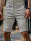 voordelige Shorts voor heren-Voor heren Korte broek Chino Short korte broek Werkshorts Vetoketju Zak Effen Comfort Zacht Knielengte Buiten Casual Dagelijks Modieus Streetwear Zwart Wit Micro-elastisch