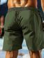 cheap Beach Shorts-Men&#039;s Shorts Slacks Pocket Solid Color Breathable Quick Dry Short Outdoor Casual Daily Vacation Sports Green Micro-elastic