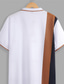 voordelige klassieke polo-Voor heren POLO Shirt Polo&#039;s met knopen Casual Sport Revers Korte mouw Modieus Basic Kleurenblok Lapwerk Zomer Normale pasvorm Zwart Wit Rood Donkergroen POLO Shirt