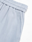 economico pantaloni di lino-Per uomo Pantaloni di lino Tasche A cordoncino Tinta unica Antivento Traspirante Lunghezza intera Esterno Informale Giornaliero Festività Di tendenza Blu Verde Media elasticità