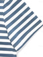 billige poloskjorter-herre fritidstrykk polo strikket polo stripete horisontale striper kabel utendørs kausal casual 48 % bomull, 48 % polyester, 4 % spandex kortermet turndown poloskjorter svart blå sommer
