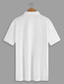 billige klassisk polo-golf-poloskjorte for menn daglig sportsferie 100 % bomull kortermet turndown-poloskjorter svart hvit vår og sommer mikroelastisk jakkeslagspolo