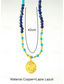 cheap Accessories For Women-Women&#039;s Bohemian Lapis Lazuli &amp; Copper Beaded Necklace with Zodiac Pendant