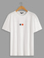 billige Grafisk T-skjorte til herrer-herreskjorte 100% bomull grafisk t-skjorte t-skjorte mote klassisk skjorte svart hvit kortermet komfortabel t-skjorte gateferie sommer motedesigner klær