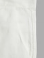 お買い得  メンズショートパンツ-男性用 ショーツ リネンショーツ サマーショーツ ジッパー ボタン ポケット 平織り 履き心地よい 高通気性 膝丈 ワーク 日常 ファッション ストリートファッション ブラック ホワイト 伸縮性なし