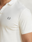 levne klasické polo-pánské ležérní golfové polo vyšívané tričko denní sportovní dovolená 100% bavlna polokošile s krátkým rukávem černá bílá jarní a letní mikroelastické polo s klopou