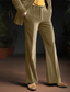 billige Chinos-Herre Pæne bukser Flared bukser Bukser Suit Bukser Fløjlsbukser Lomme Vanlig Komfort Forretning Daglig Ferie Mode Chic og moderne Militærgrøn Blå