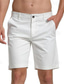 baratos Calções para Homem-Homens Shorts rosa Calção Shorts de verão Shorts de trabalho Botão Bolsos Tecido Vestível Curto Ao ar livre Diário Moda Clássico Preto Branco