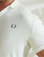 cheap Classic Polo-Men&#039;s Casual Golf Polo Shirt Daily Sports Vacation 100% Cotton Short Sleeve Turndown Polo Shirts Black White Spring &amp; Summer Micro-elastic Lapel Polo